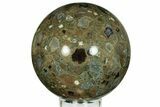 Polished Rainforest Jasper (Rhyolite) Sphere - Australia #208027-2